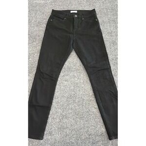 Loft Black Denim Womens High Rise Skinny Jeans Solid Stretch Ankle - Size 27